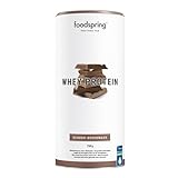 foodspring Whey Protein Pulver Schokolade – Mit 22g Eiweiß zum Muskelaufbau, perfekte Löslichkeit, aus Weidemilch, reich an BCAAs & EAAs - 750g