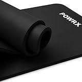 POWRX Gymnastikmatte I Yogamatte 190 x 60, 80 od. 100cm [Extra Dicke 1,5 od. 1cm] - Hautfreundliche & Phalatfreie Sportmatten - für Zuhause oder Outdoor - Fitnessmatte, Trainingsmatte, Turnmatte