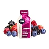 GU Energy Gel Tri Berry (Waldfrucht) Box mit 24 Gels (24 x 32 g)