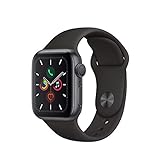 Apple Watch Series 5 (GPS, 40 mm) Aluminiumgehäuse Space Grau - Sportarmband Schwarz