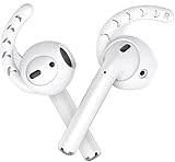 innoGadgets® EarPlugs 2-Set | Aufsatz für AirPods und EarPods - Unerschütterlicher Halt im Ohr | Inklusive Strap für Airpods | Geschmeidiges Silikon | Weiß