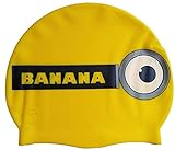 Badekappe/Bademütze Silikon Banana | Schwimmkappe| Hoher Komfort und Sichtbarkeit | Italienischer Stil und Design
