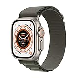 Apple Watch Ultra (GPS + Cellular, 49mm) Smartwatch - Titangehäuse, Alpine Loop Grün - Small. Fitnesstracker, präzisesGPS, Aktionstaste, extra lange Batterielaufzeit, helleres Retina Display