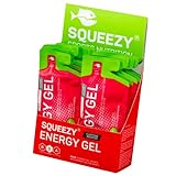 Squeezy Energy Gel Box (Cola & Koffein) 12er Pack - Sport Energy Gel für schnelle & dauerhafte Energie bei maximaler Verträglichkeit beim Laufen, Radsport, Marathon & Co.