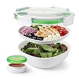 OXO Good Grips Salatbox mit Deckel – luftdicht und stapelbar, Weiß
