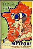 Theissen Tour De France 1925, Poster, Vintage, Photograph, Cycles, Bicycles, Fashion, Graphic Image, Picture, Black And White, Photo, Old, Retro, Print, Oldschool, 11 x 17 cm. )*IT-0 0167