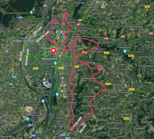 Radstrecke Ironman Maastricht