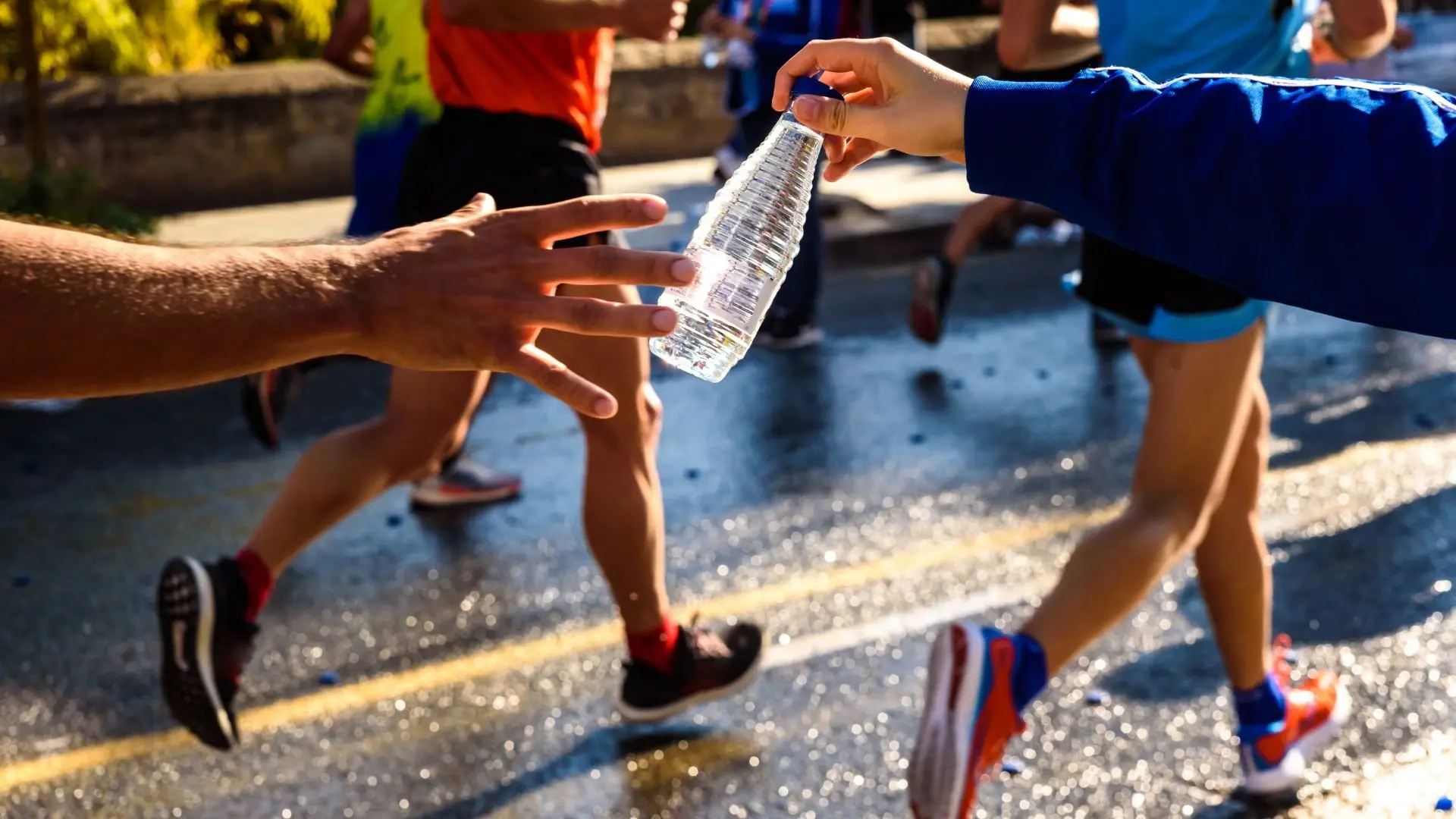 Energiegels beim Laufen